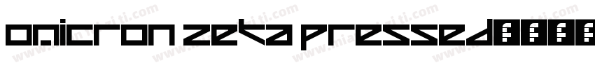 Omicron Zeta Pressed字体转换